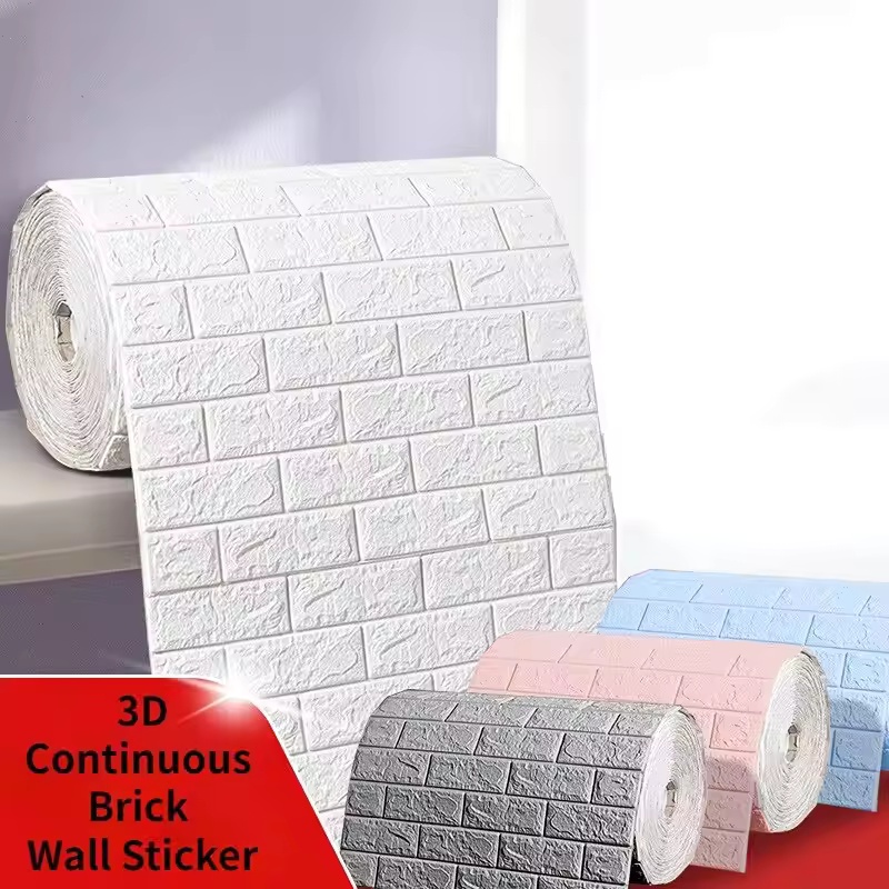 Pvc Panel Background - 70cmX1M70cm*1/2/3/5/10M 3D Wallpaper Brick Pattern Wall
