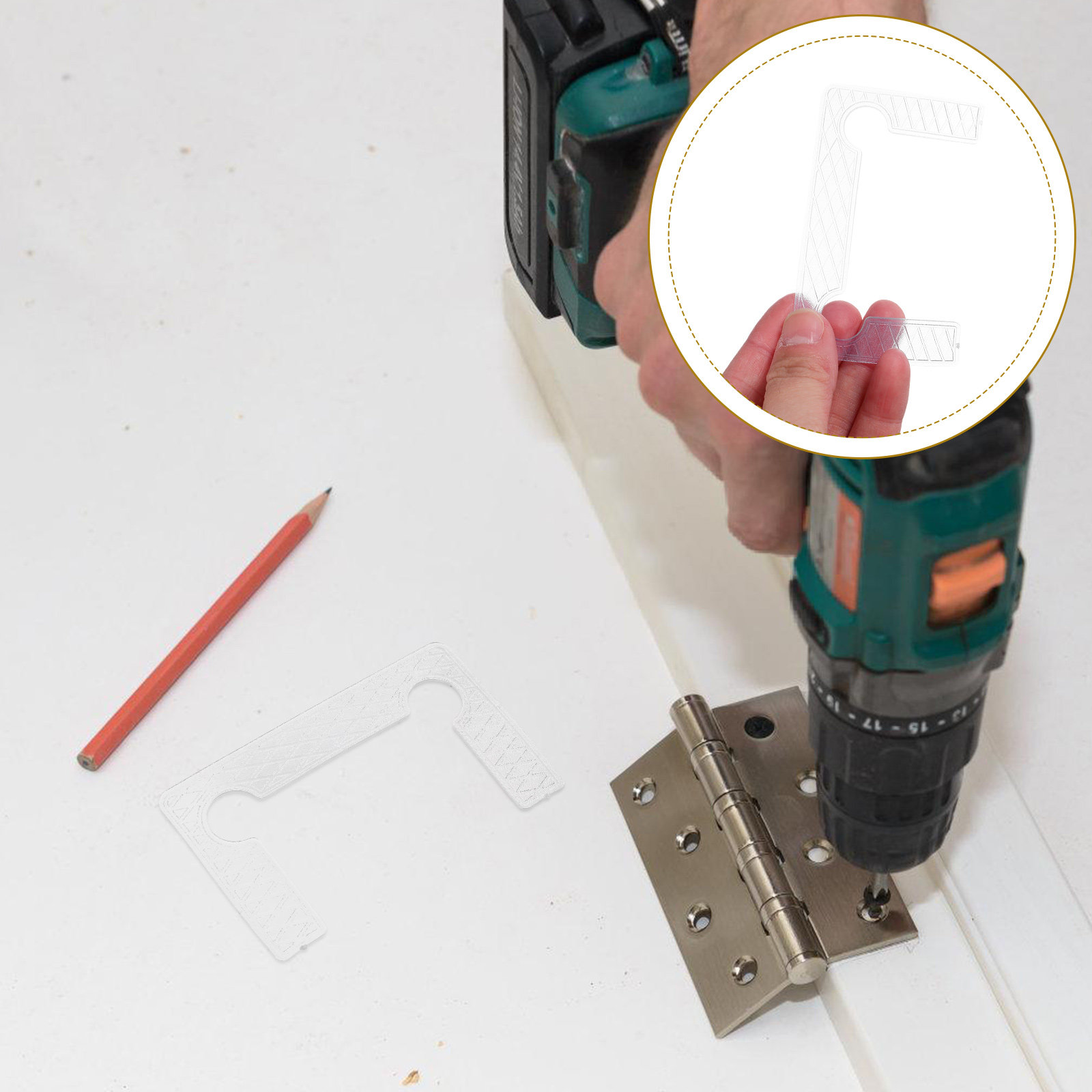 Glass Door Hinge - 40Pcs Transparent Glass Door Hinge Pads