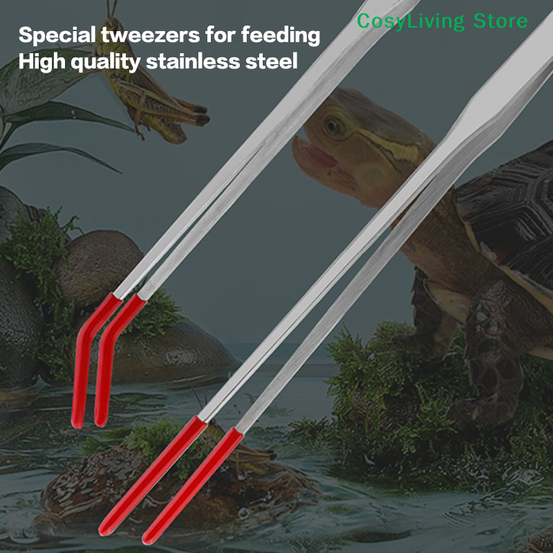 Reptile Feeding Tongs With Rub - مراجعة Feeding Tong Stainless وسعره