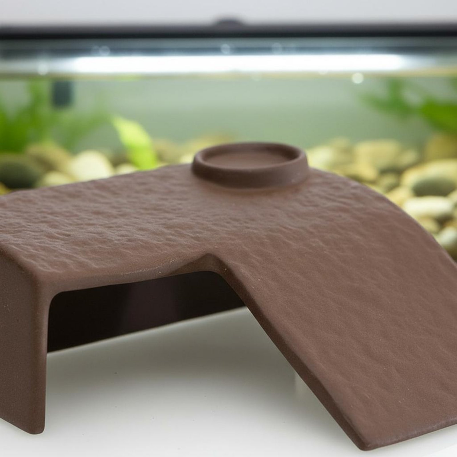2 Pieces Turtle Basking Dock E - مراجعة Hide Cave Ceramic وسعره