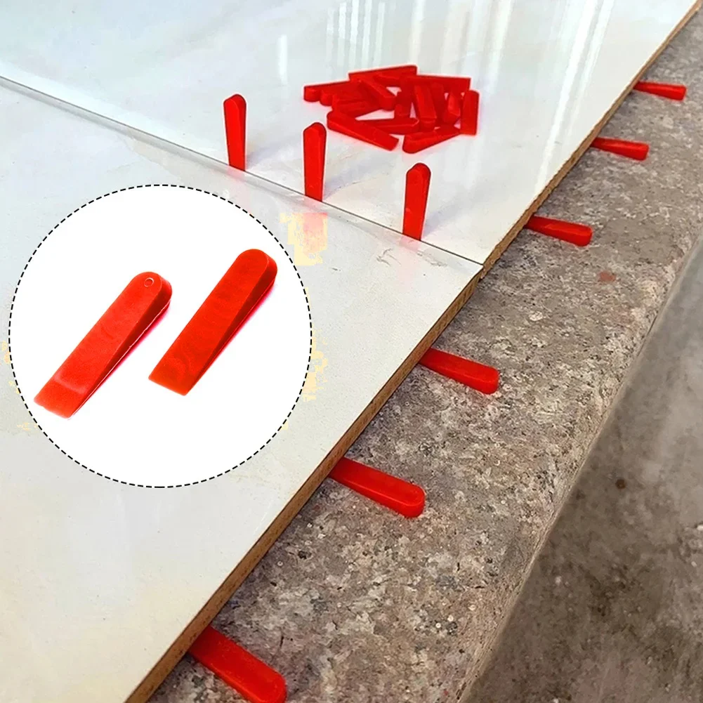 100pcs Plastic Tile Wedge Spac - مراجعة Ceramic Tile Floor وسعره