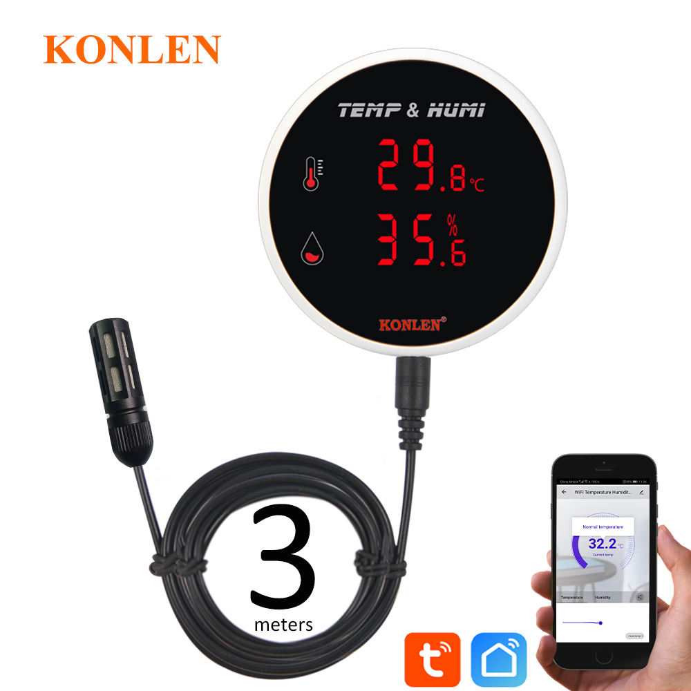 Tuya WIFI Temperature Humidity - مراجعة Digital Hygrometer Probe وسعره