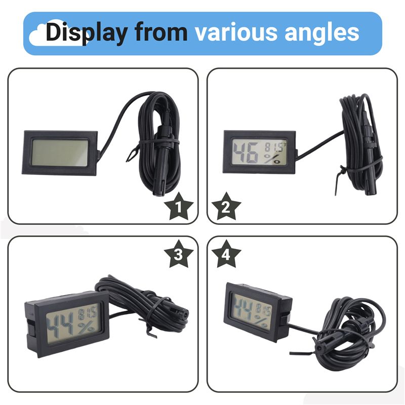 [NEW!A93G】 Digital Thermometer - مراجعة Digital Hygrometer Probe وسعره