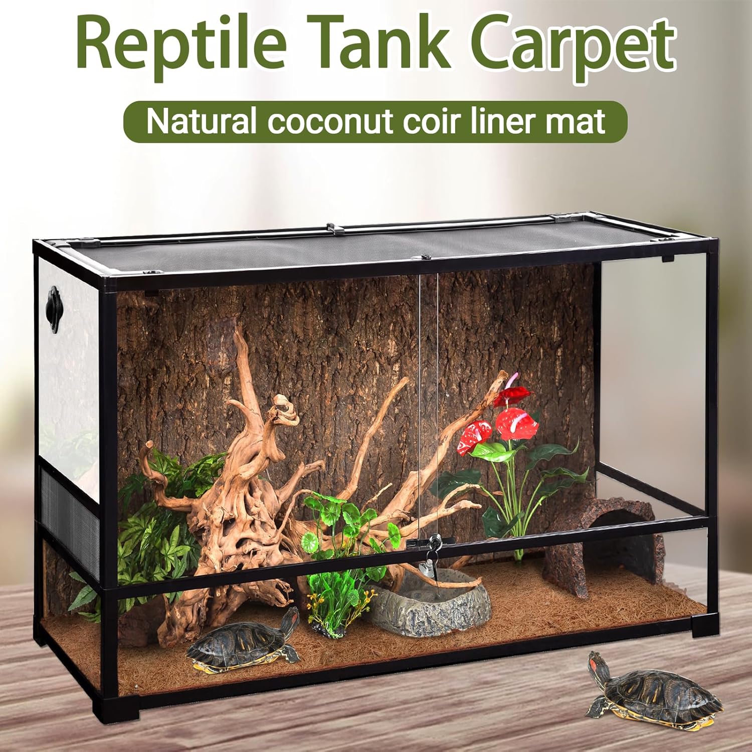 3 Rolls Reptile Carpet, 24x48i - مراجعة Substrate Coconut Fiber وسعره