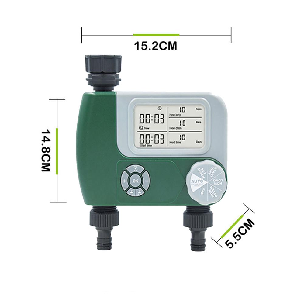 Electronic Garden Hose Water T - مراجعة Timer Dual Outlet وسعره