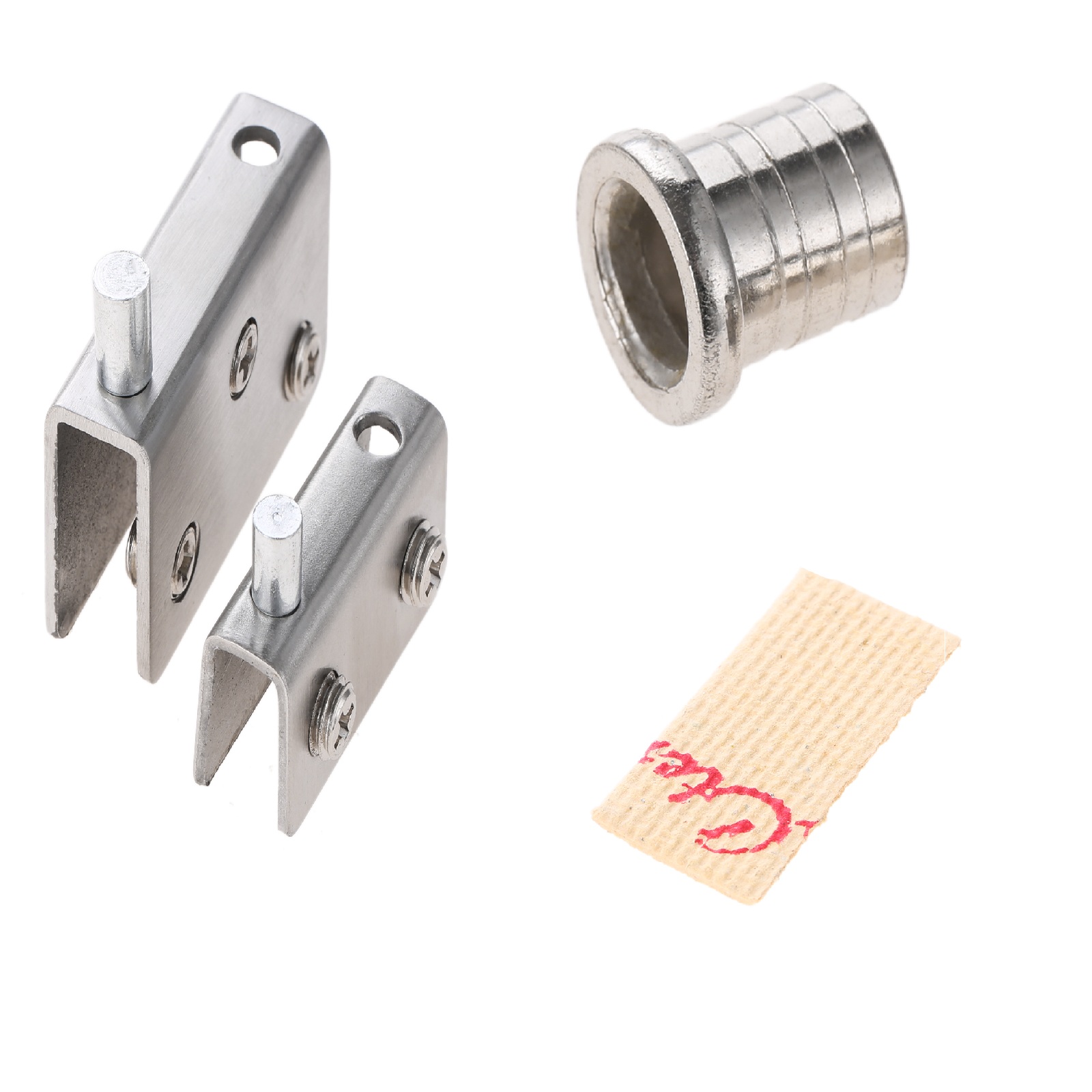 2 Pcs Glass Shelf Clamp Pivot  - مراجعة Glass Door Hinge وسعره