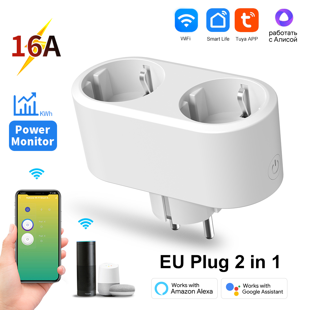 Tuya WiFi Dual Outlet 16A APP  - مراجعة Timer Dual Outlet وسعره
