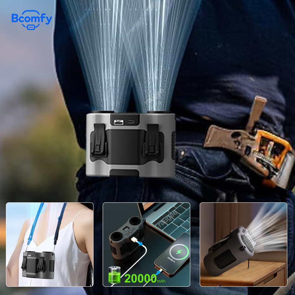 20000mAh Waist Fan Portable Ou - مراجعة Timer Dual Outlet وسعره