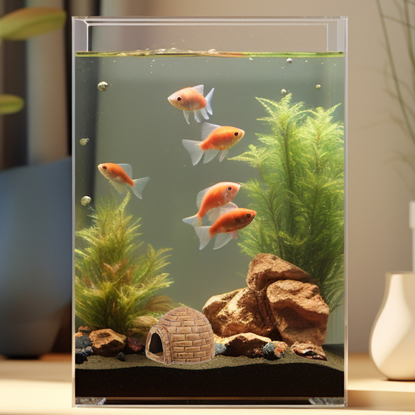 Premium Ceramic Aquarium Hides - مراجعة Hide Cave Ceramic وسعره