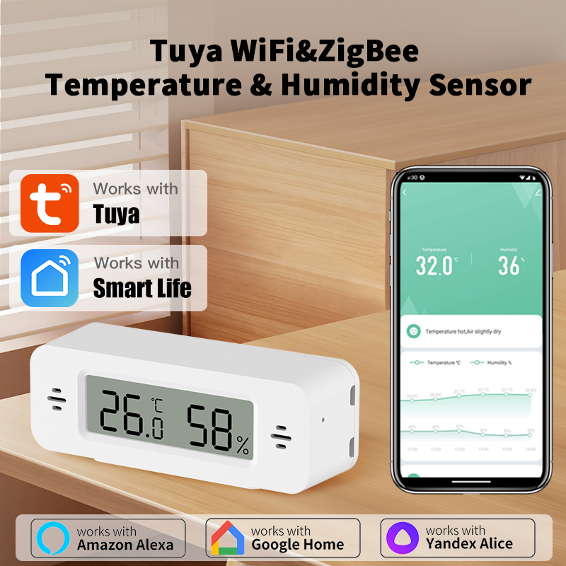 Tuya WiFi/Zigbee Temperature H - مراجعة Digital Hygrometer Probe وسعره