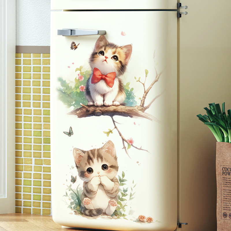 Kawaii Pastel Cat & Butterfly  - مراجعة Pvc Panel Background وسعره
