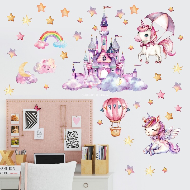 Unicorn Stars Luminous Wall St - مراجعة Pvc Panel Background وسعره