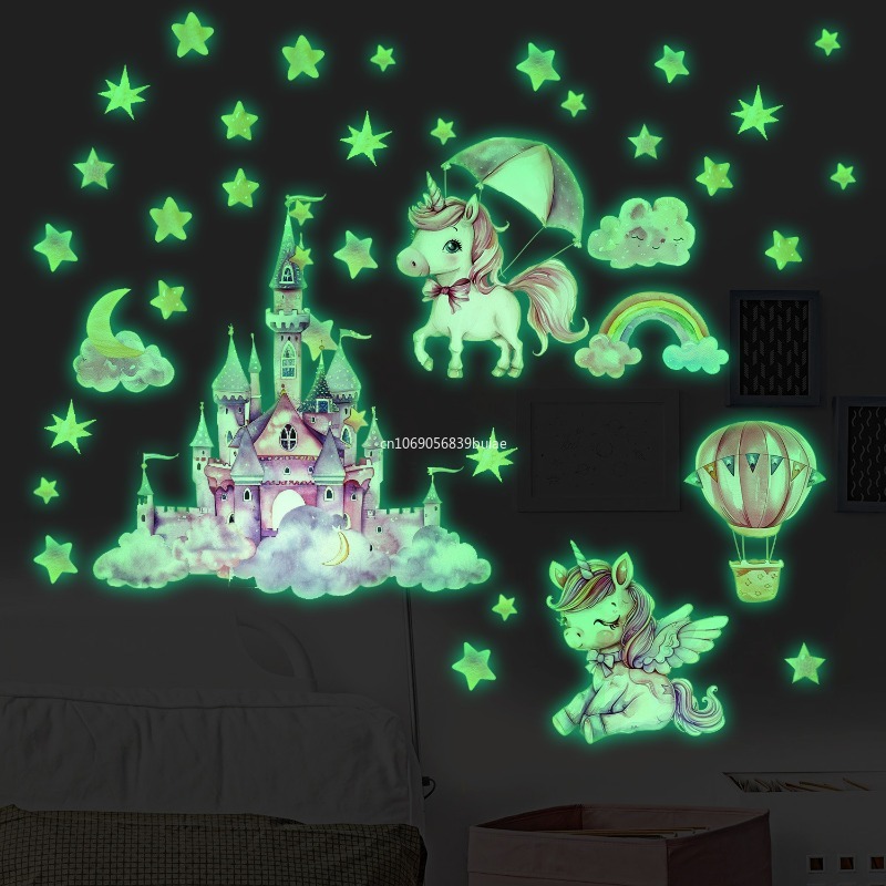 Unicorn Stars Luminous Wall St - مراجعة Pvc Panel Background وسعره