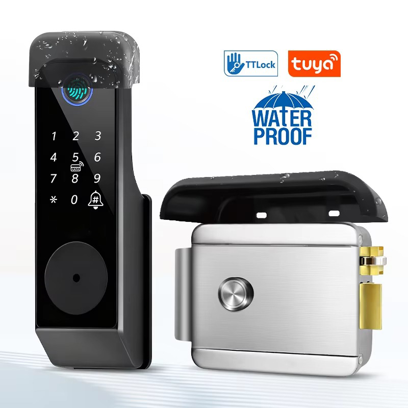 Waterproof Fingerprint Lock Tu - مراجعة Glass Door Hinge وسعره