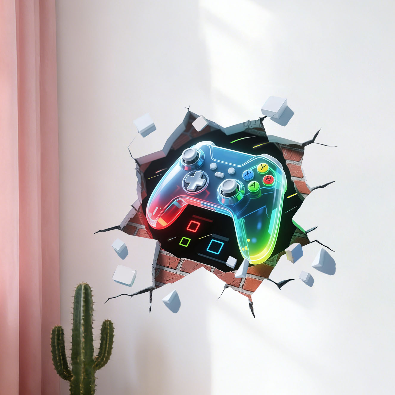 Game Controller Decal for Boys - مراجعة Pvc Panel Background وسعره