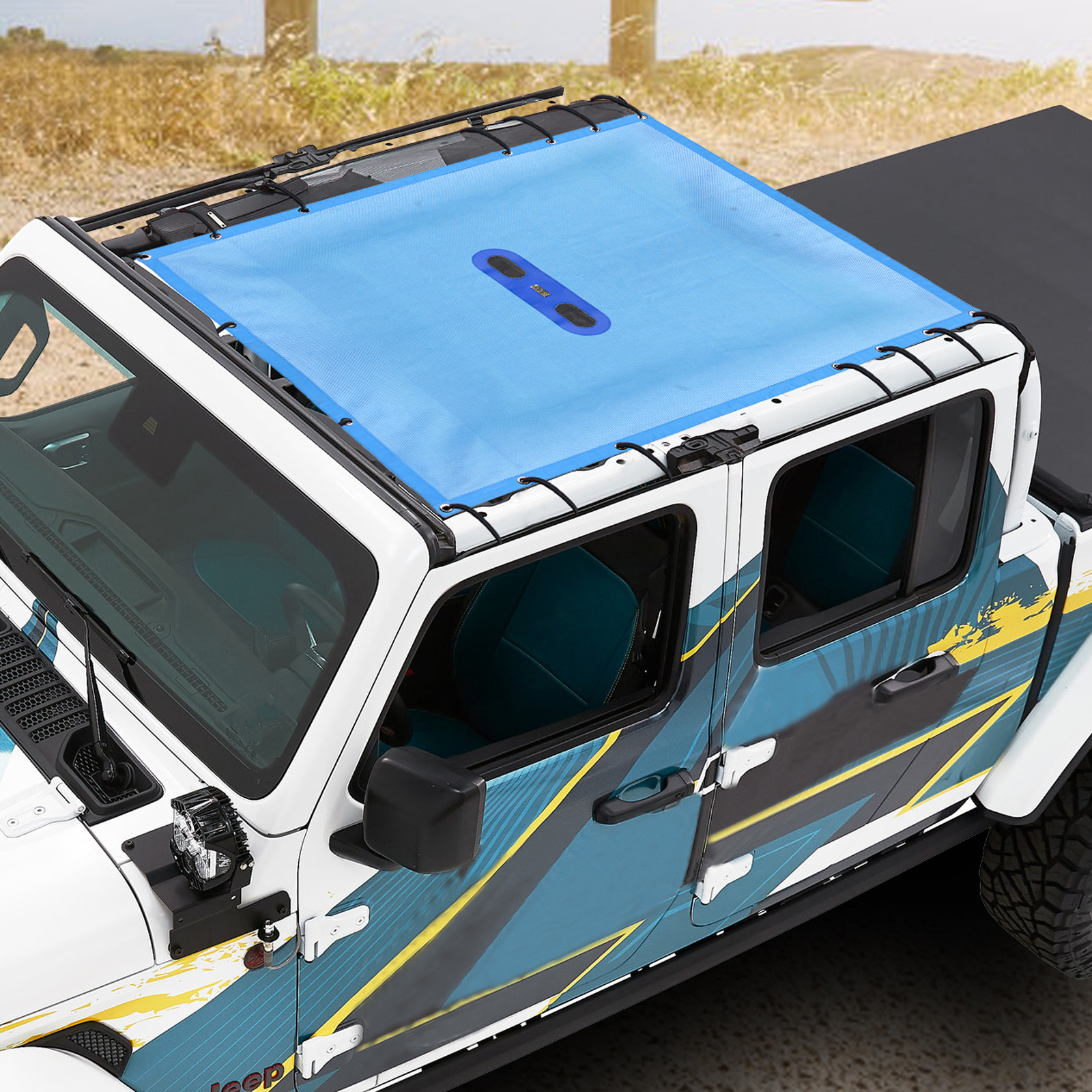 For Jeep Gladiator JT 4 Door A - مراجعة Screen Top Mesh وسعره