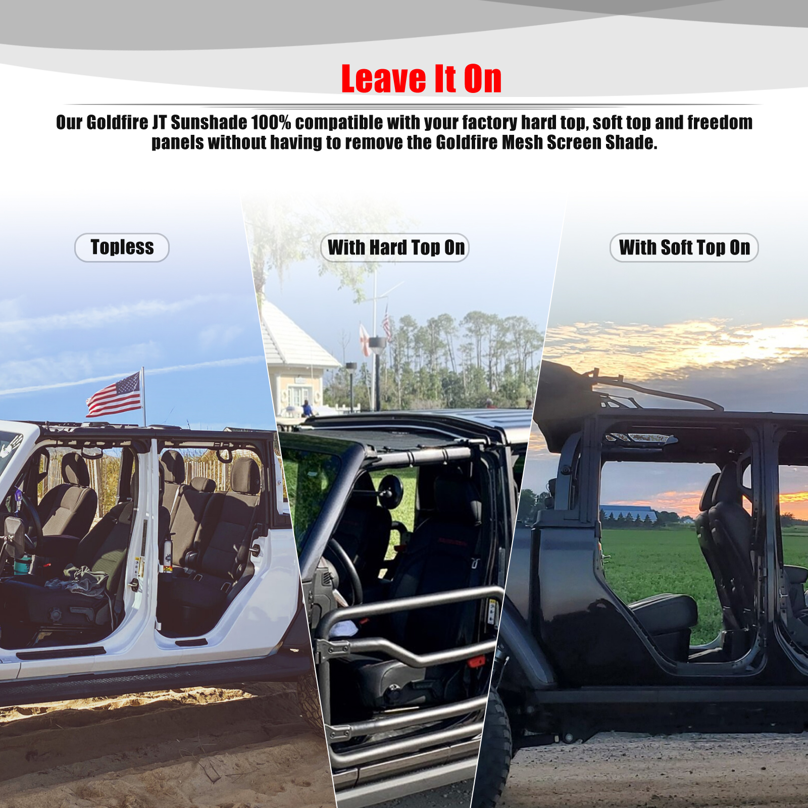 For Jeep Gladiator JT 4 Door A - مراجعة Screen Top Mesh وسعره