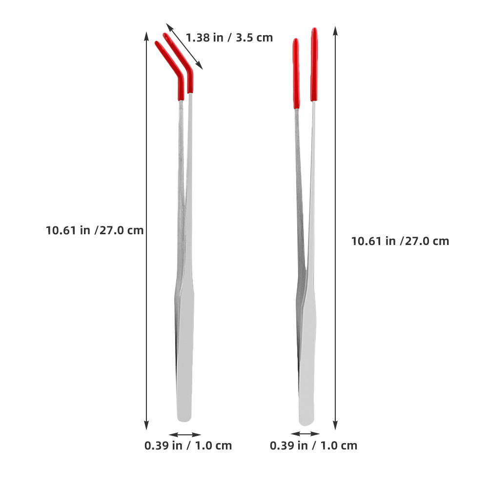 2Pcs Stainless Steel Reptile F - مراجعة Feeding Tong Stainless وسعره