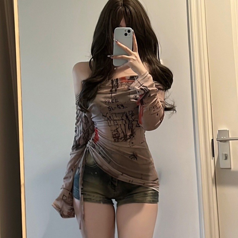 Long sleeved T-shirt spicy gir - مراجعة Screen Top Mesh وسعره