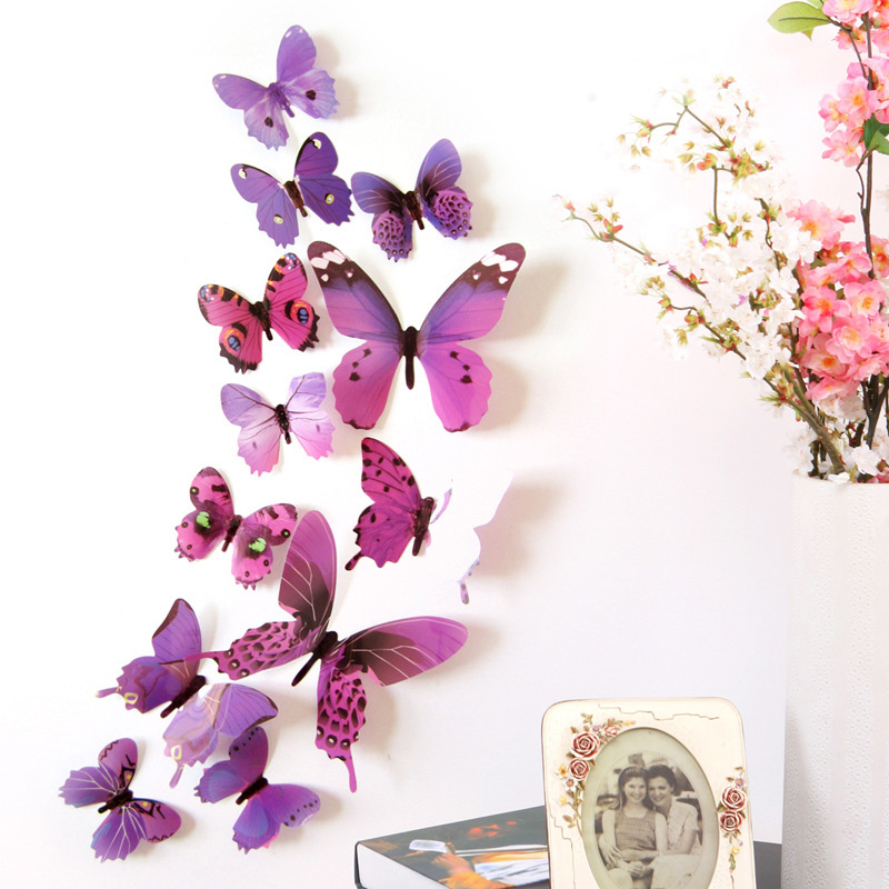 12Pcs 3D Butterfly Wall Sticke - مراجعة Pvc Panel Background وسعره
