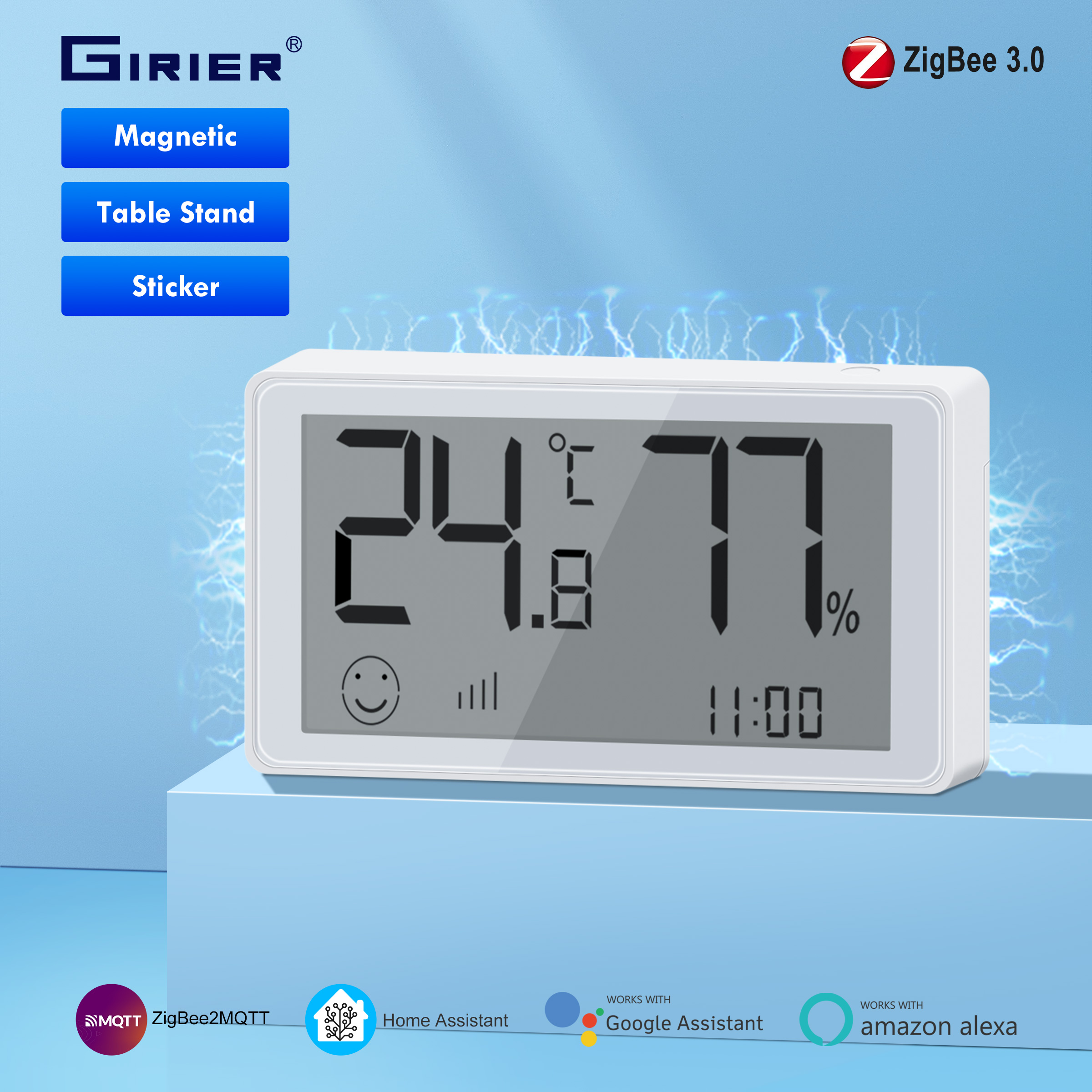 GIRIER ZigBee 3.0 Smart Temper - مراجعة Digital Hygrometer Probe وسعره