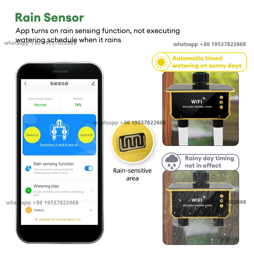 WiFi Solar Timer Dual Water Va - مراجعة Timer Dual Outlet وسعره