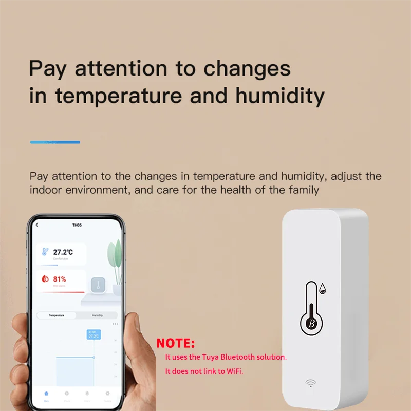 Smart Temperature Humidity Sen - مراجعة Digital Hygrometer Probe وسعره