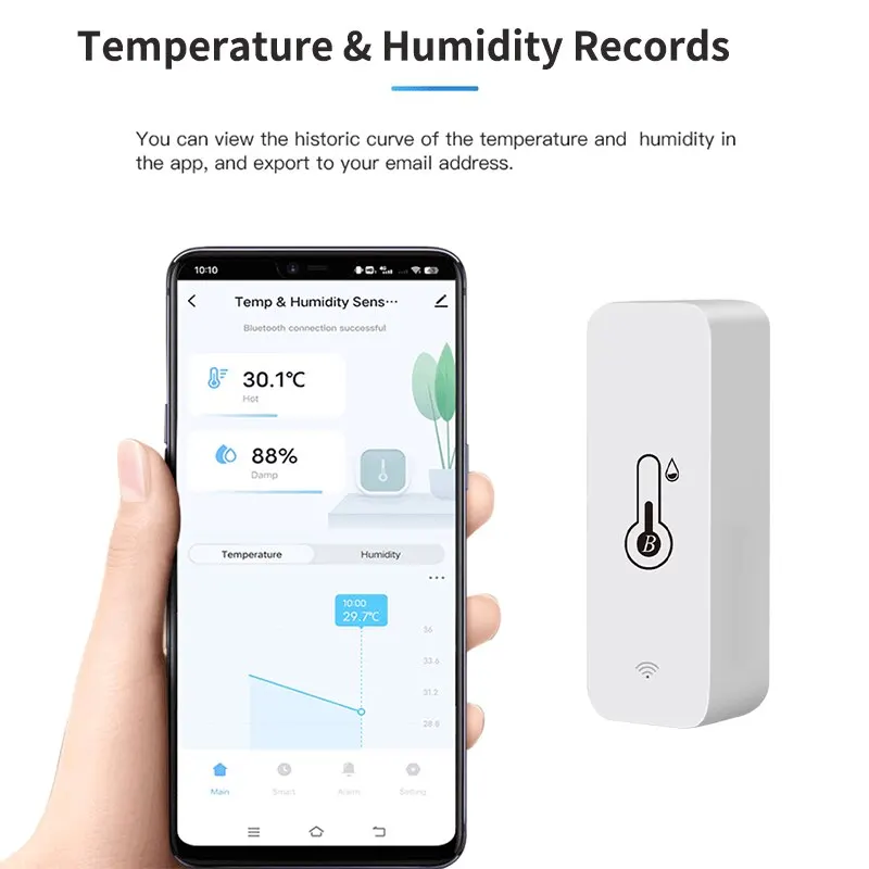 Smart Temperature Humidity Sen - مراجعة Digital Hygrometer Probe وسعره