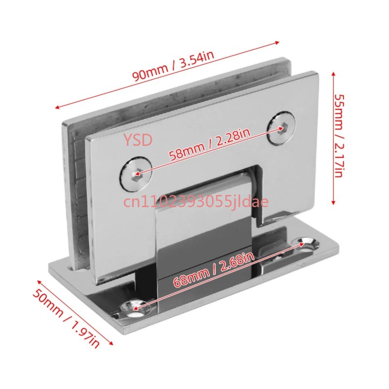 Frameless Glass Door Hinge 90  - مراجعة Glass Door Hinge وسعره