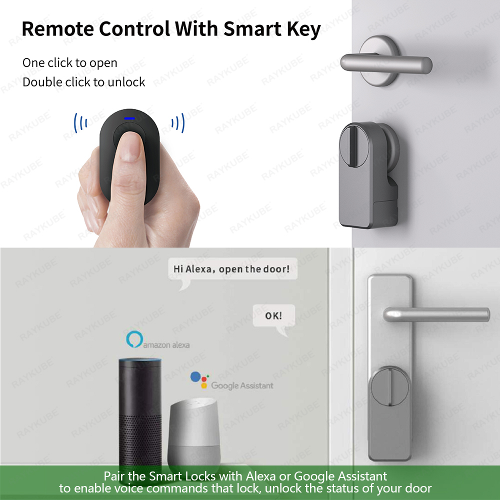 RAYKUBE A1 Pro Tuya BEL Smart  - مراجعة Glass Door Hinge وسعره