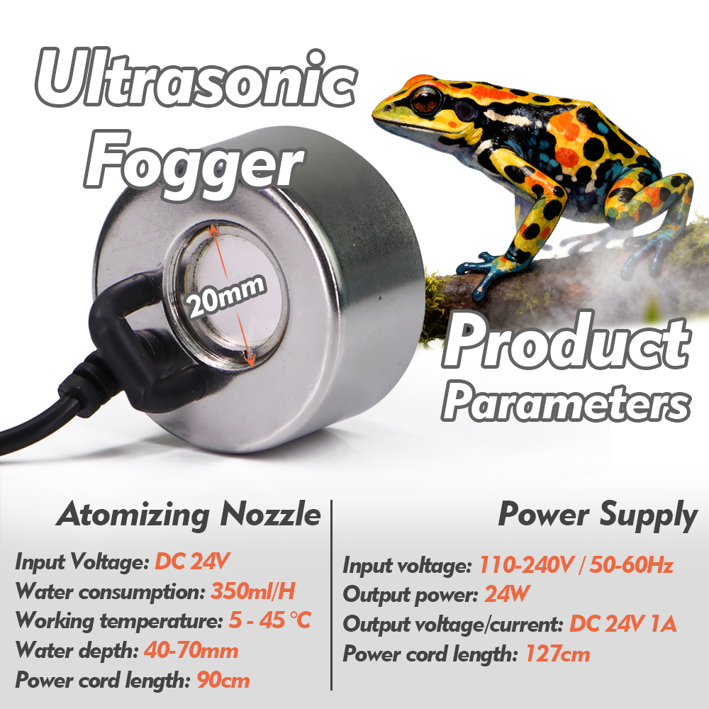 110-240V Ultrasonic Fogger w/  - مراجعة Terrarium Fogger Ultrasonic وسعره