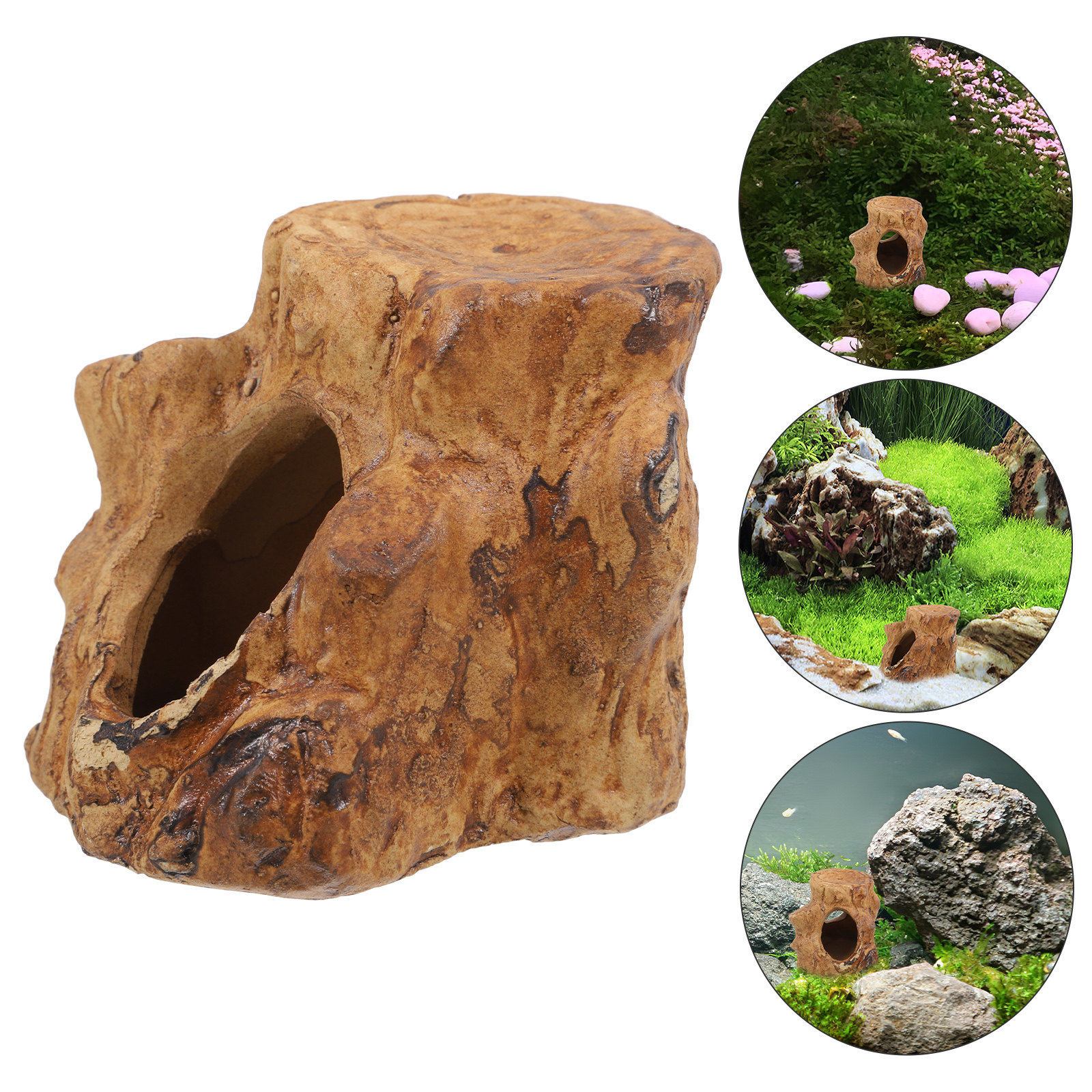 Pleco Caves Fish Tank Decorati - مراجعة Hide Cave Ceramic وسعره