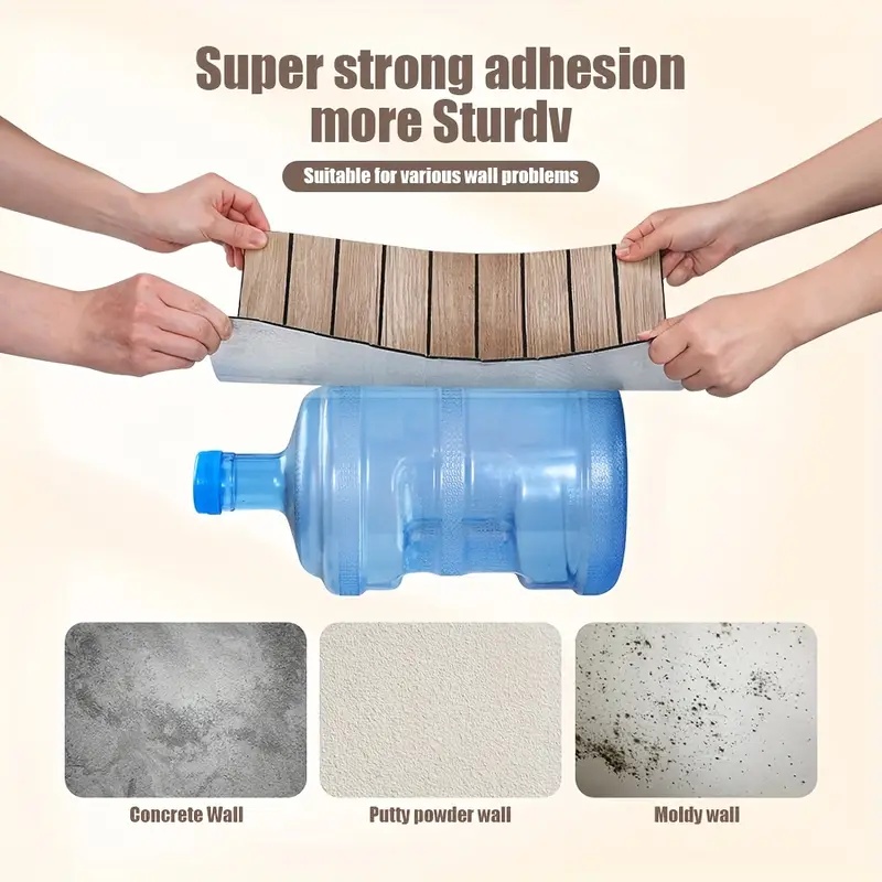 Self Adhesive Waterproof 3D Wa - مراجعة Pvc Panel Background وسعره