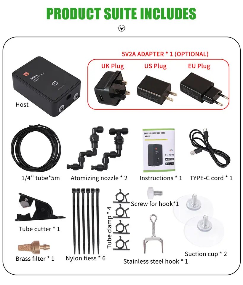 Smart WiFi Reptile Misting Sys - مراجعة Misting Nozzle Reptile وسعره