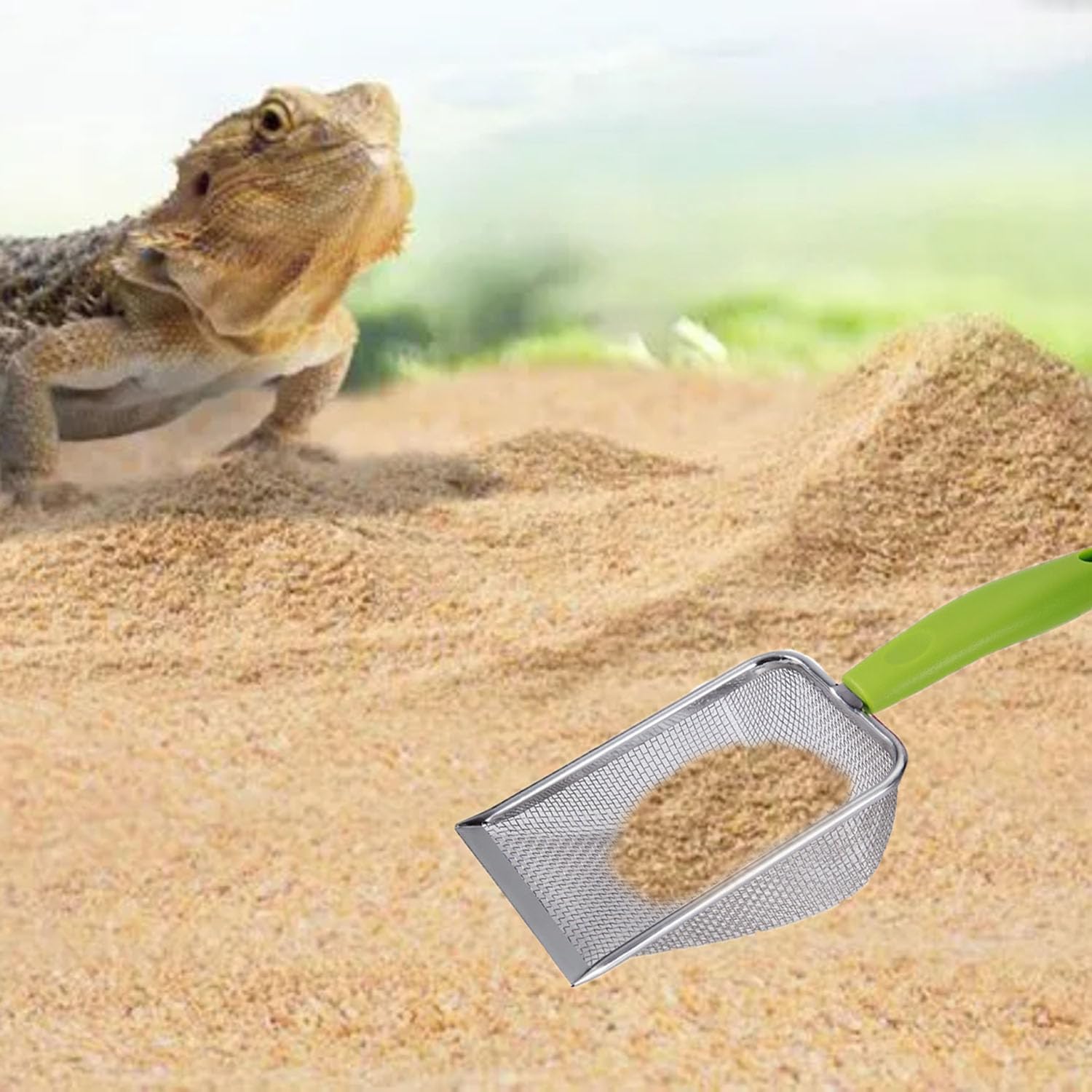 Reptile Sand Scoop Set - Fine  - مراجعة Feeding Tong Stainless وسعره