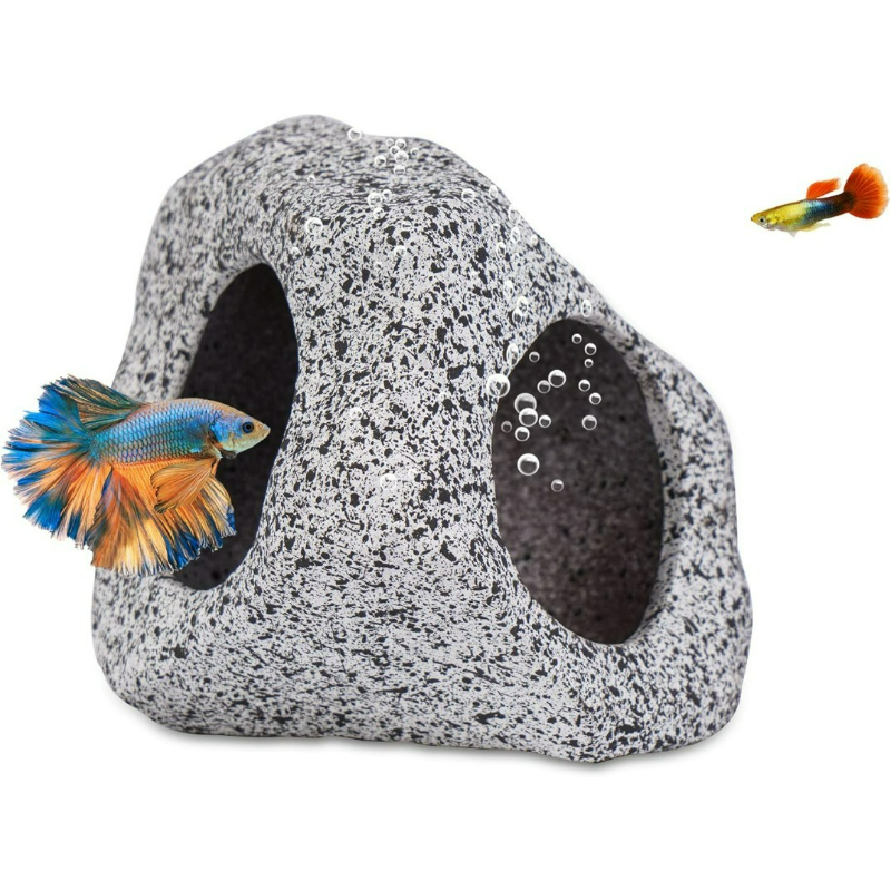 Aquarium Decorations Cave Fish - مراجعة Hide Cave Ceramic وسعره