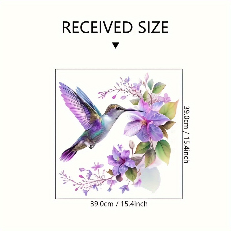 1 Purple Flower and Hummingbir - مراجعة Pvc Panel Background وسعره