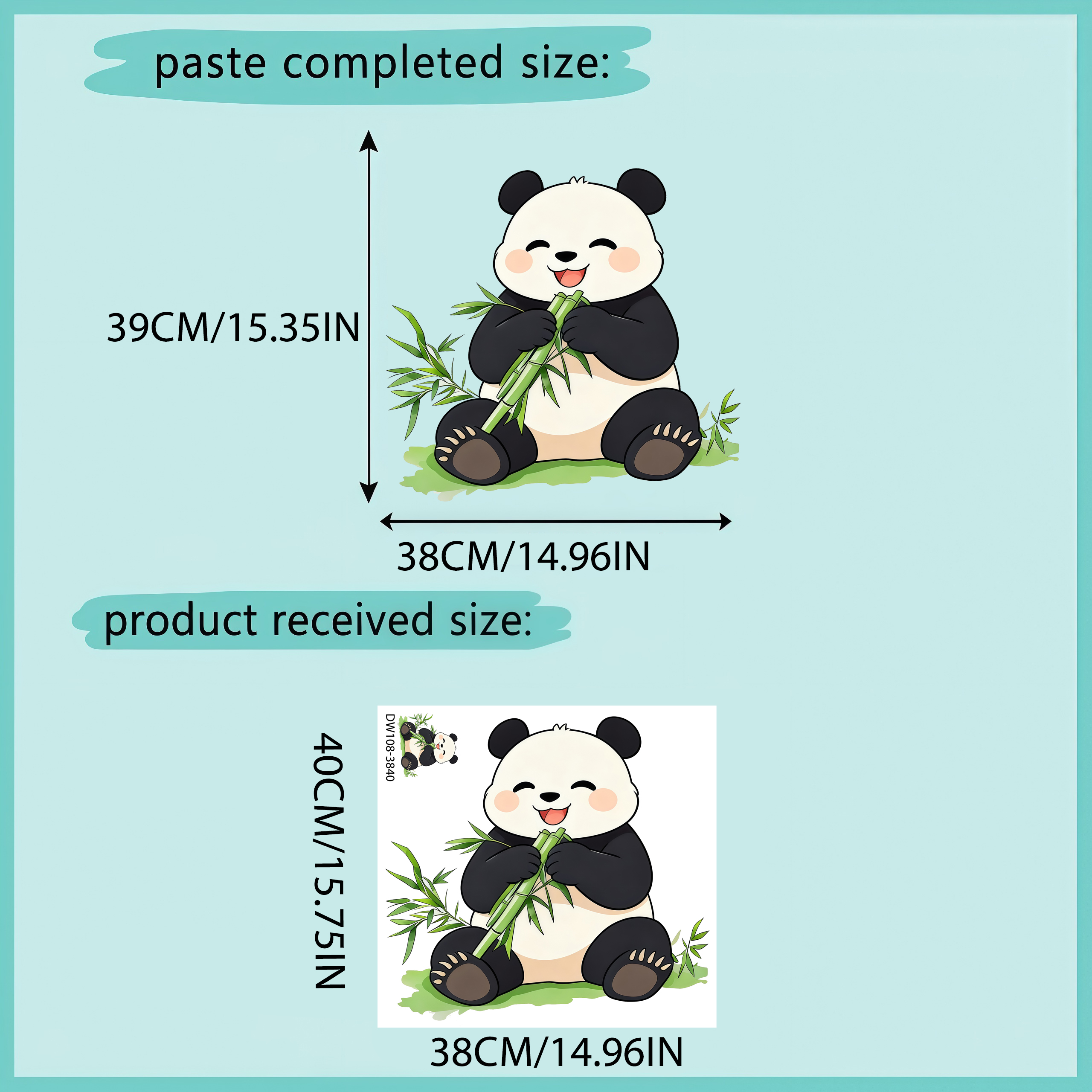 Bamboo And Panda Wall Decals S - مراجعة Pvc Panel Background وسعره