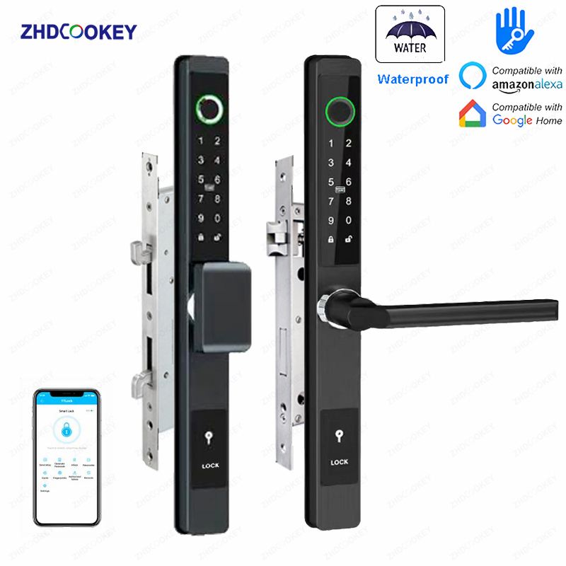 ZHDCOOKEY Biometric Digital Do - مراجعة Glass Door Hinge وسعره