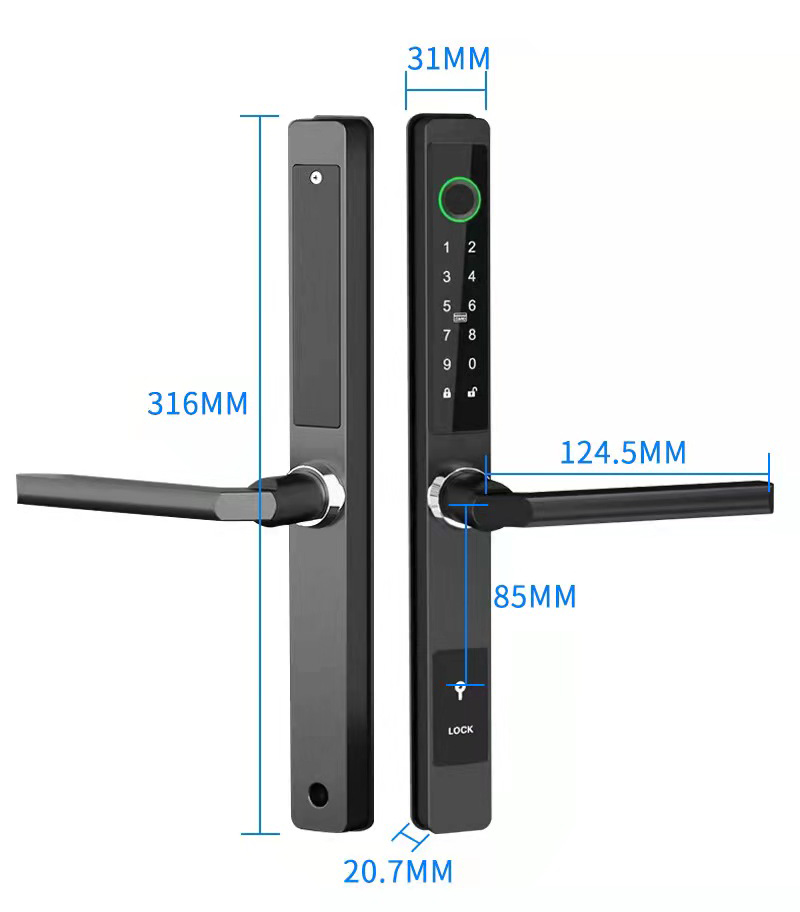 ZHDCOOKEY Biometric Digital Do - مراجعة Glass Door Hinge وسعره