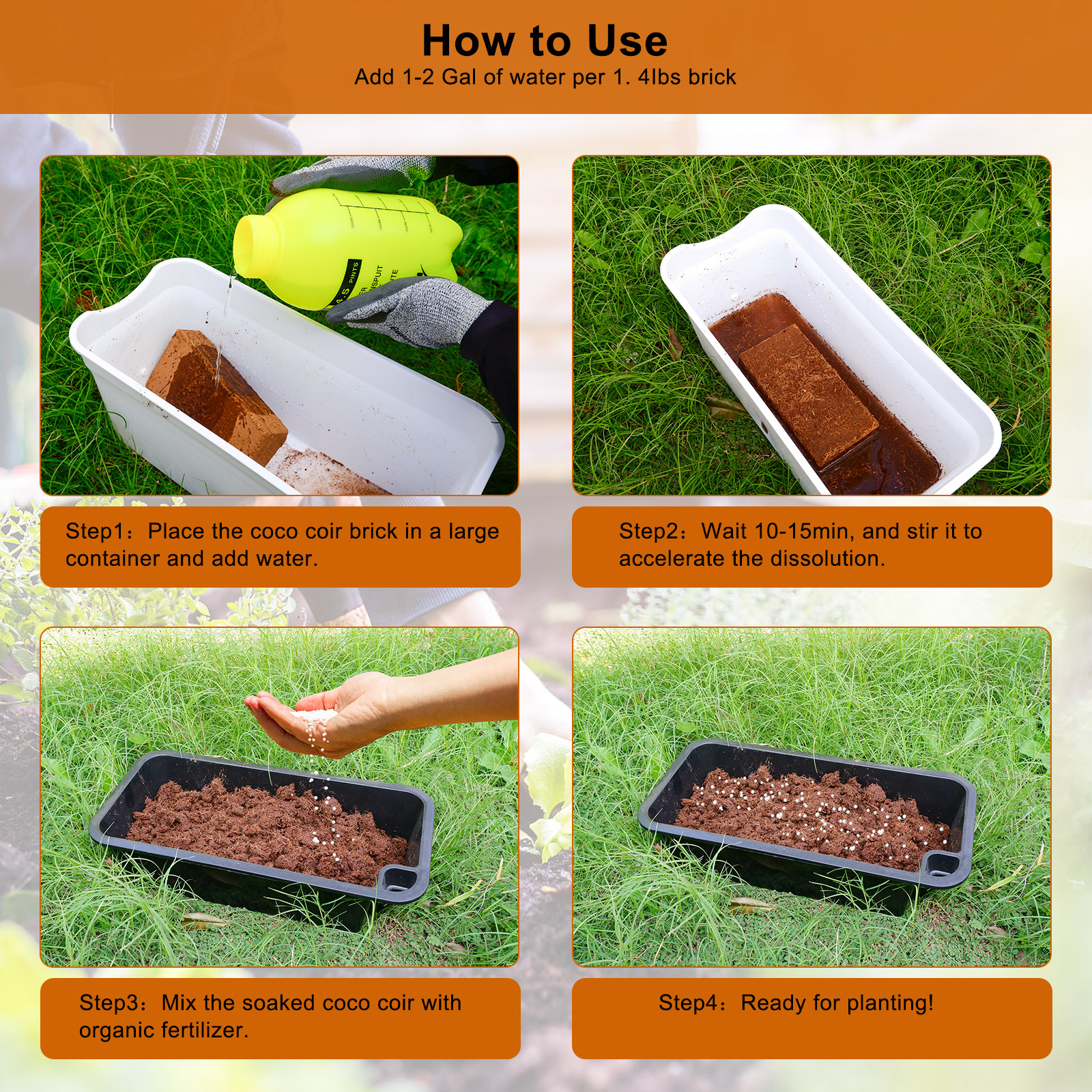 1 Pack Premium Coco Coir Brick - مراجعة Substrate Coconut Fiber وسعره