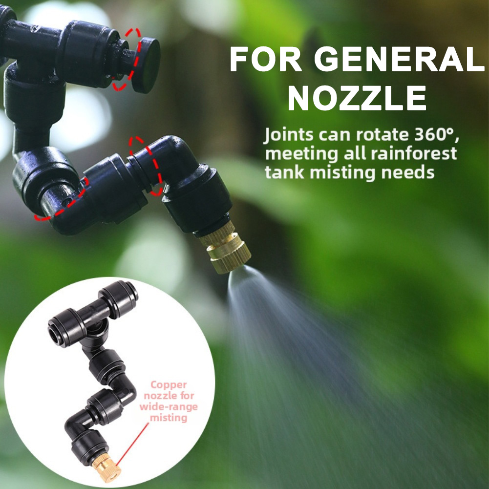 2 PCS Black Atomizing Nozzle 3 - مراجعة Misting Nozzle Reptile وسعره