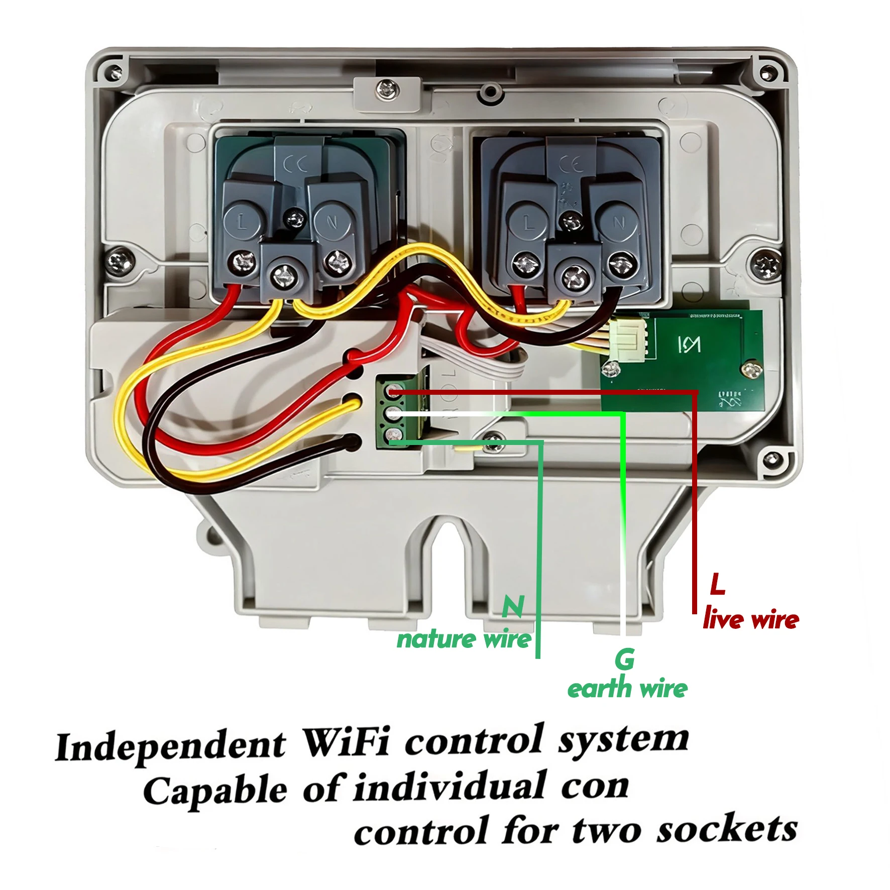 Tuya Waterproof Electrical Wal - مراجعة Timer Dual Outlet وسعره