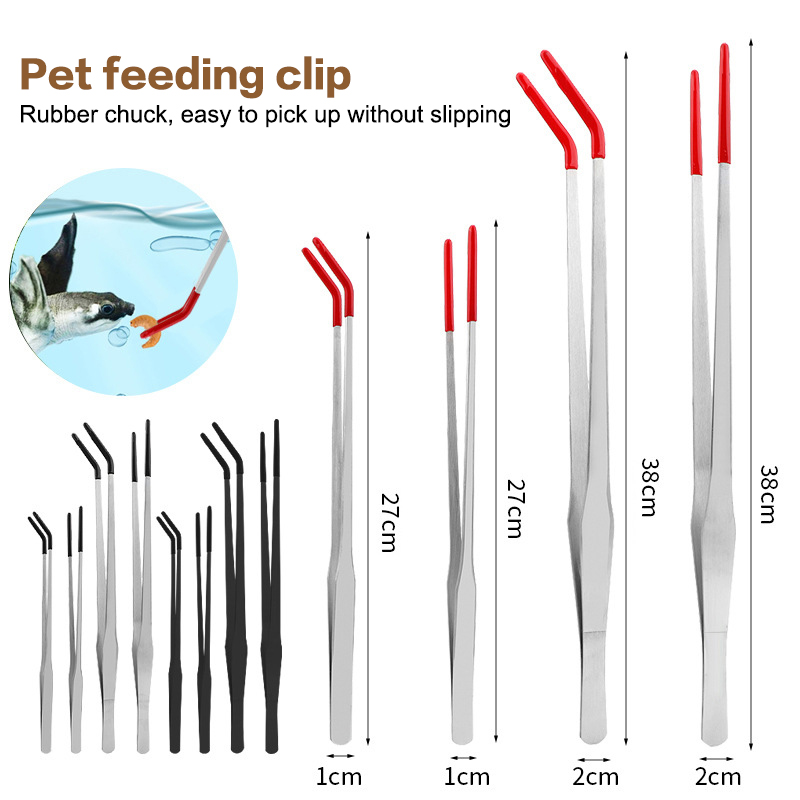 Fish Tank Cleaning Tools Snake - مراجعة Feeding Tong Stainless وسعره