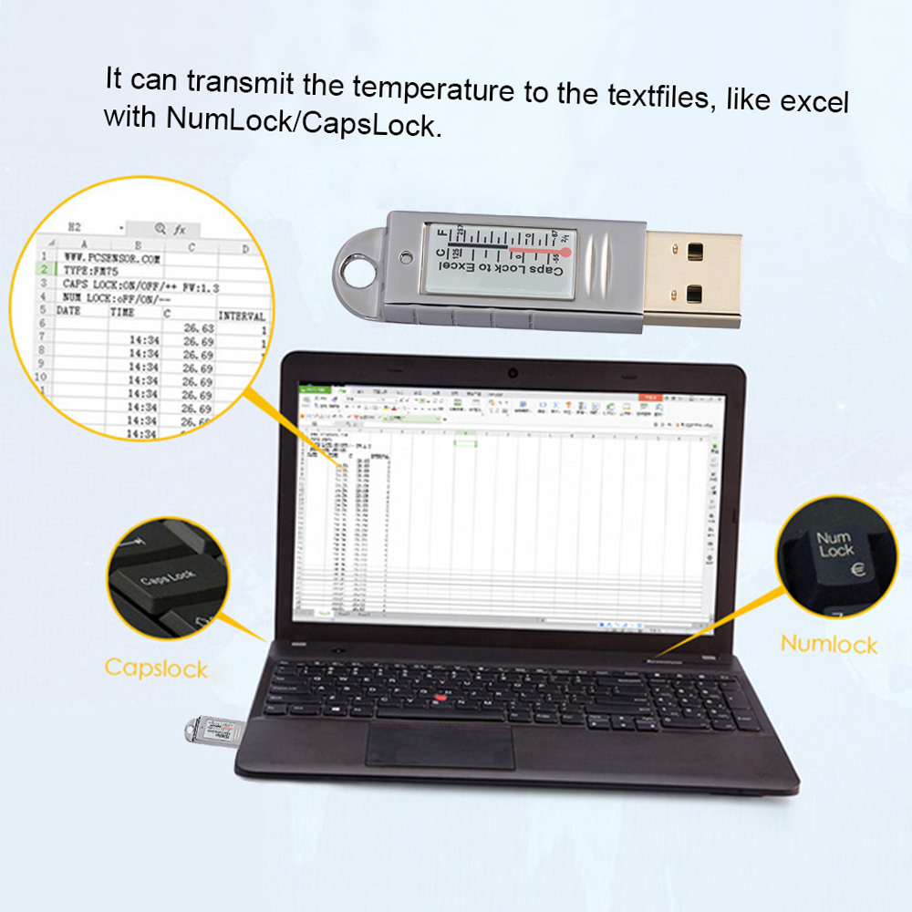 PCsensor USB Thermometer Hygro - مراجعة Digital Hygrometer Probe وسعره