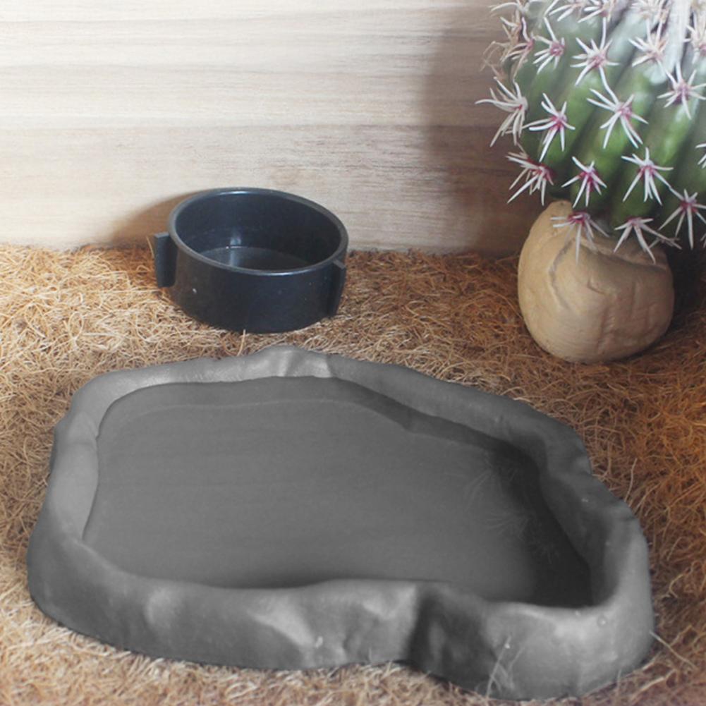 Reptile Feeder Plastic Imitati - مراجعة Water Dish Reptile وسعره