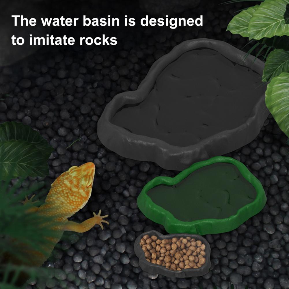 Reptile Feeder Plastic Imitati - مراجعة Water Dish Reptile وسعره