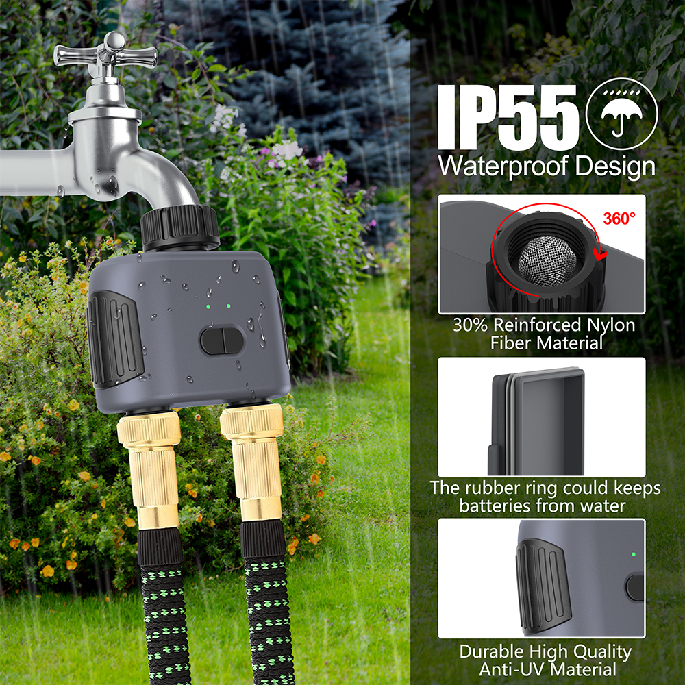 2 Outlets Tuya Smart Garden Wa - مراجعة Timer Dual Outlet وسعره