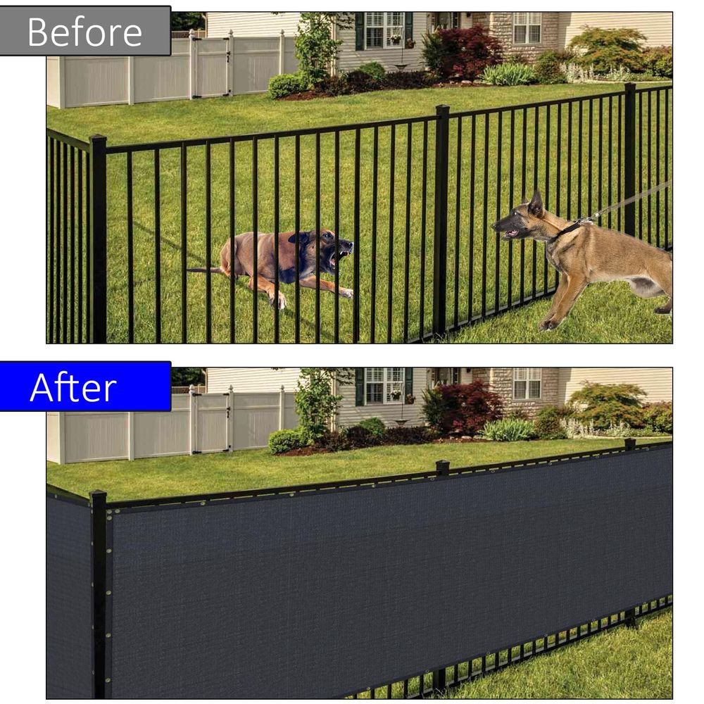 x 100ft Black Privacy Screen F - مراجعة Screen Top Mesh وسعره
