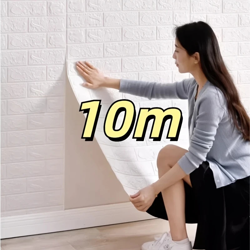 70cmX1M70cm*10M 3D Brick Patte - مراجعة Pvc Panel Background وسعره